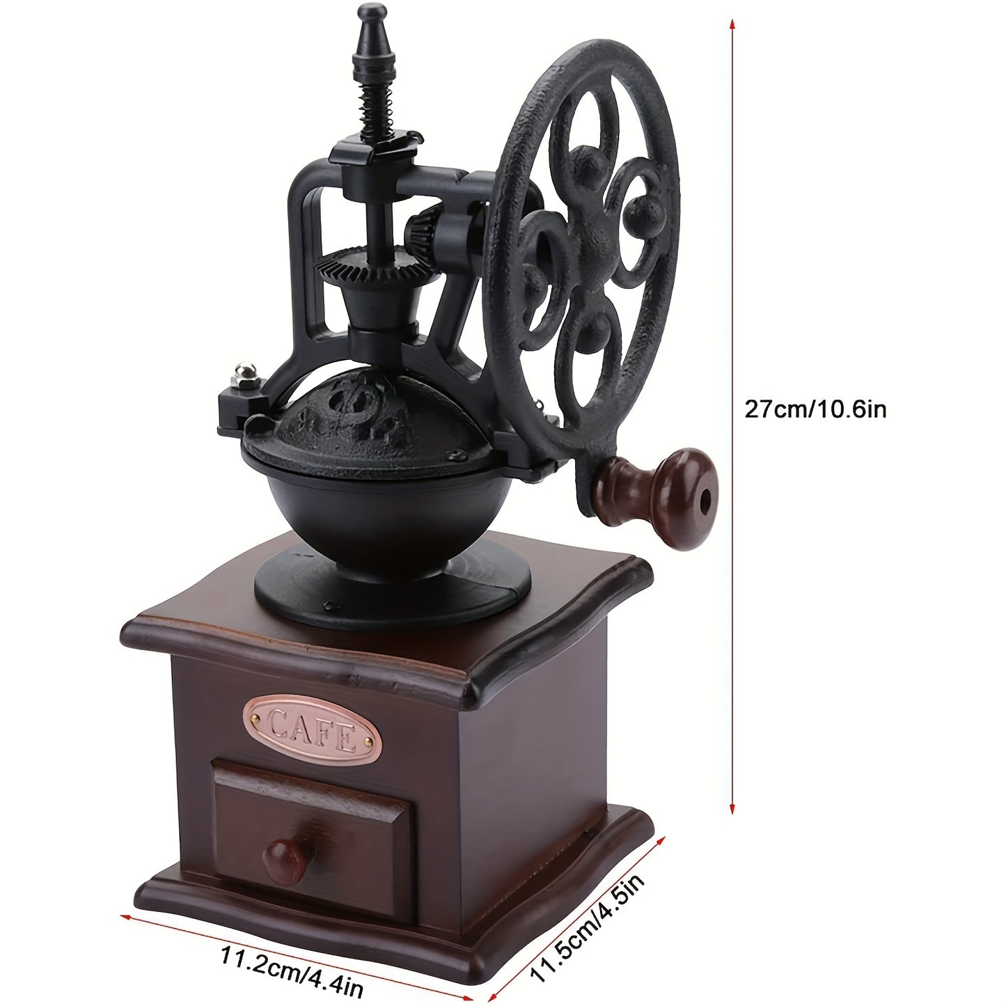 Hand-cranked coffee grinder