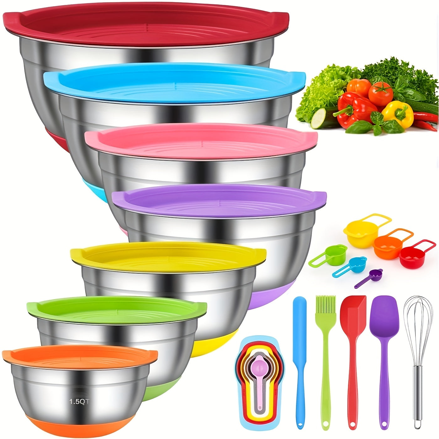 Covered Mixing Bowl Set