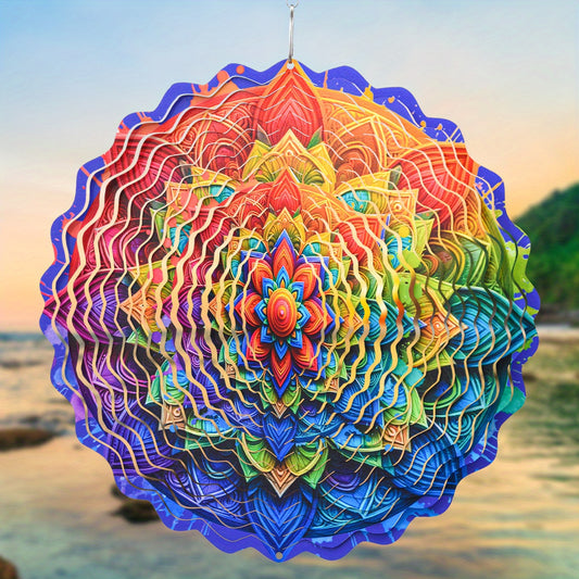 3D Mandala Wind Spinner
