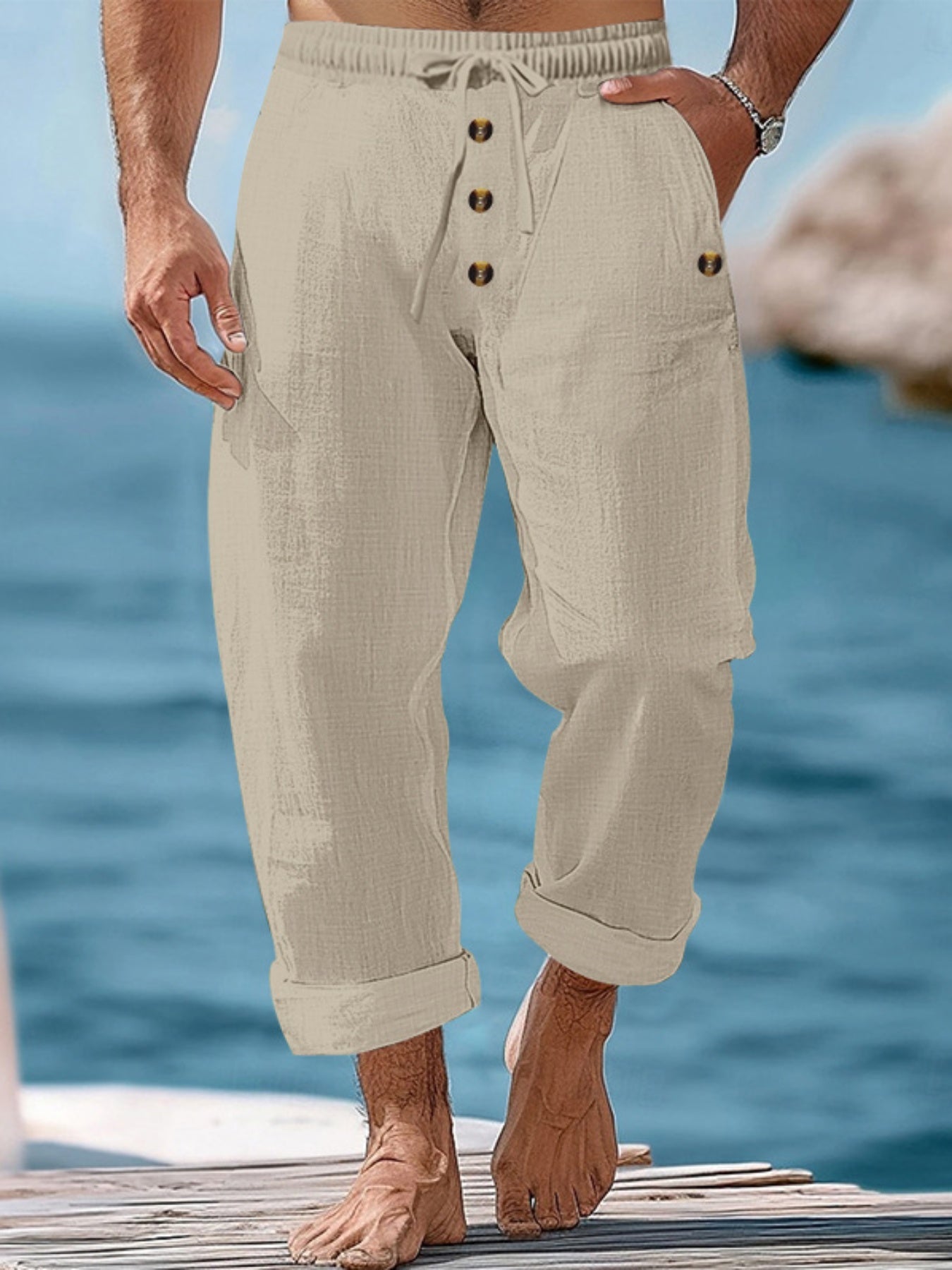 Men's Summer Pants with Pockets