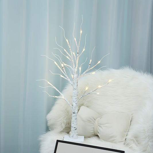 Pack Of 2, LED Birch Tree with Lights