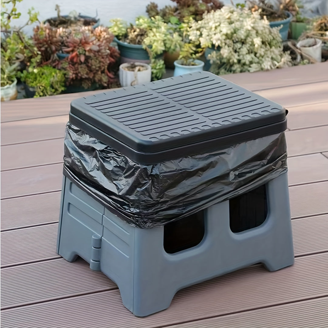 Portable Folding Emergency Toilet With Lid