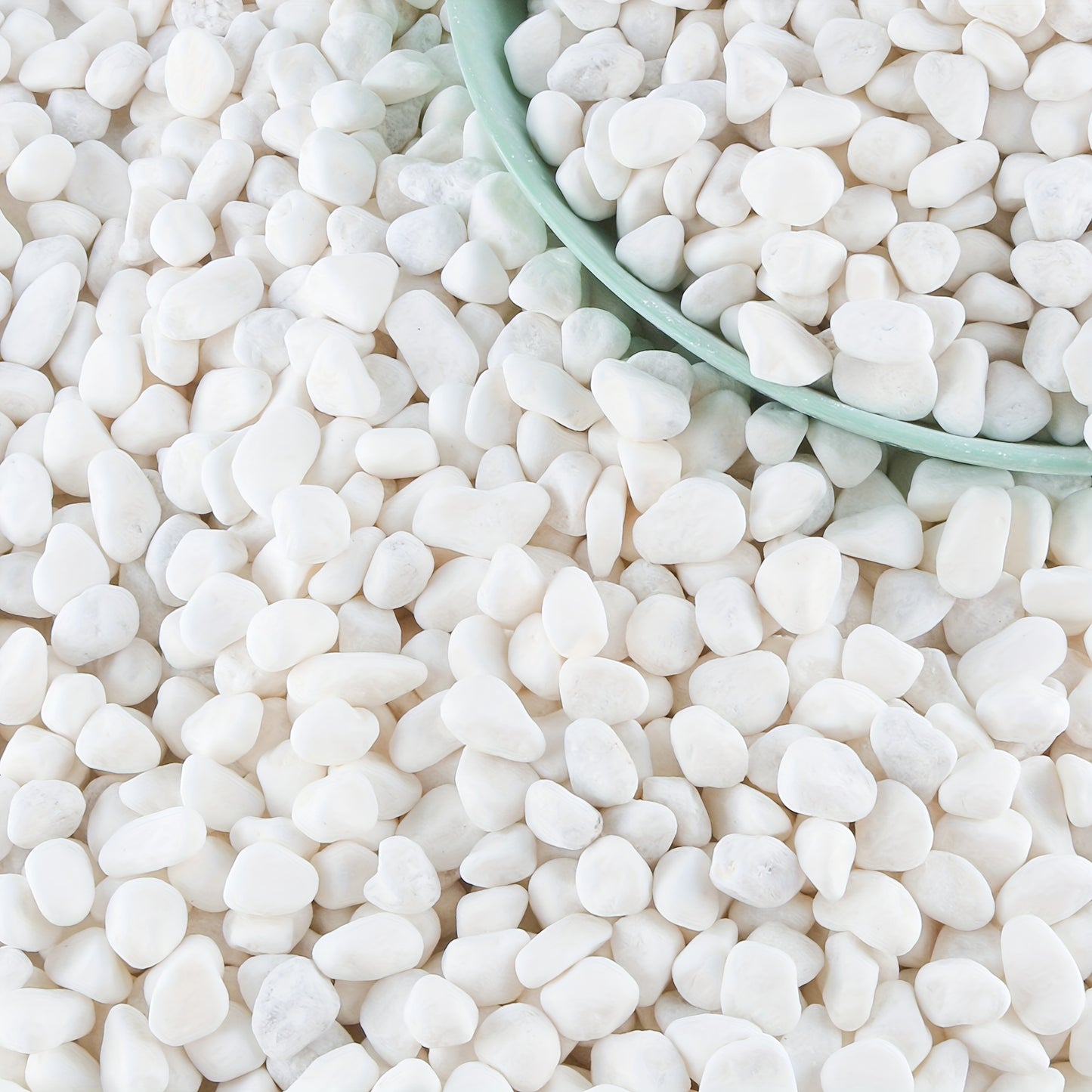 18lb Polished White Pebbles