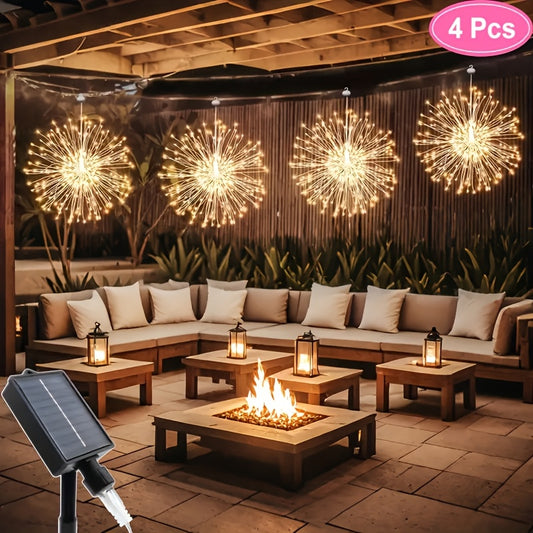Hanging Solar 240/360 LED Starburst Sphere Lights