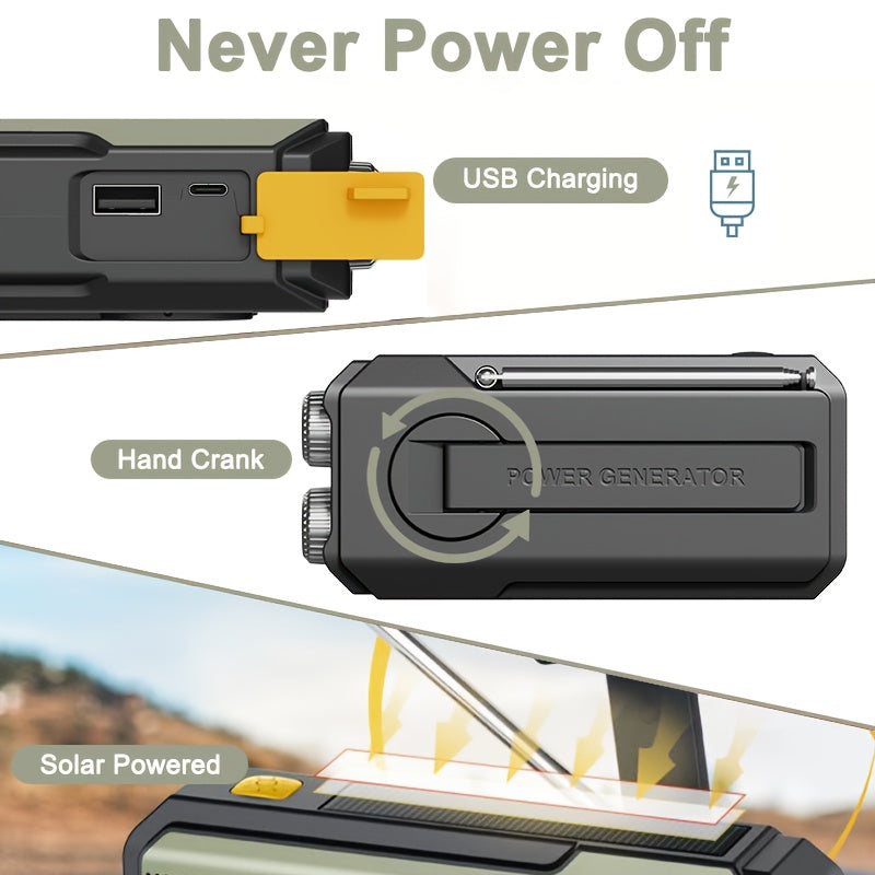 Emergency Solar Hand Crank Radio