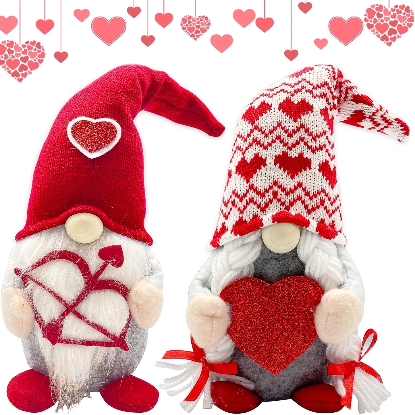 Valentine Couple Plush Gnomes