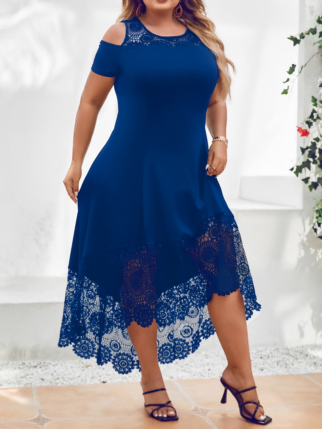Plus Size Ruffle Dress