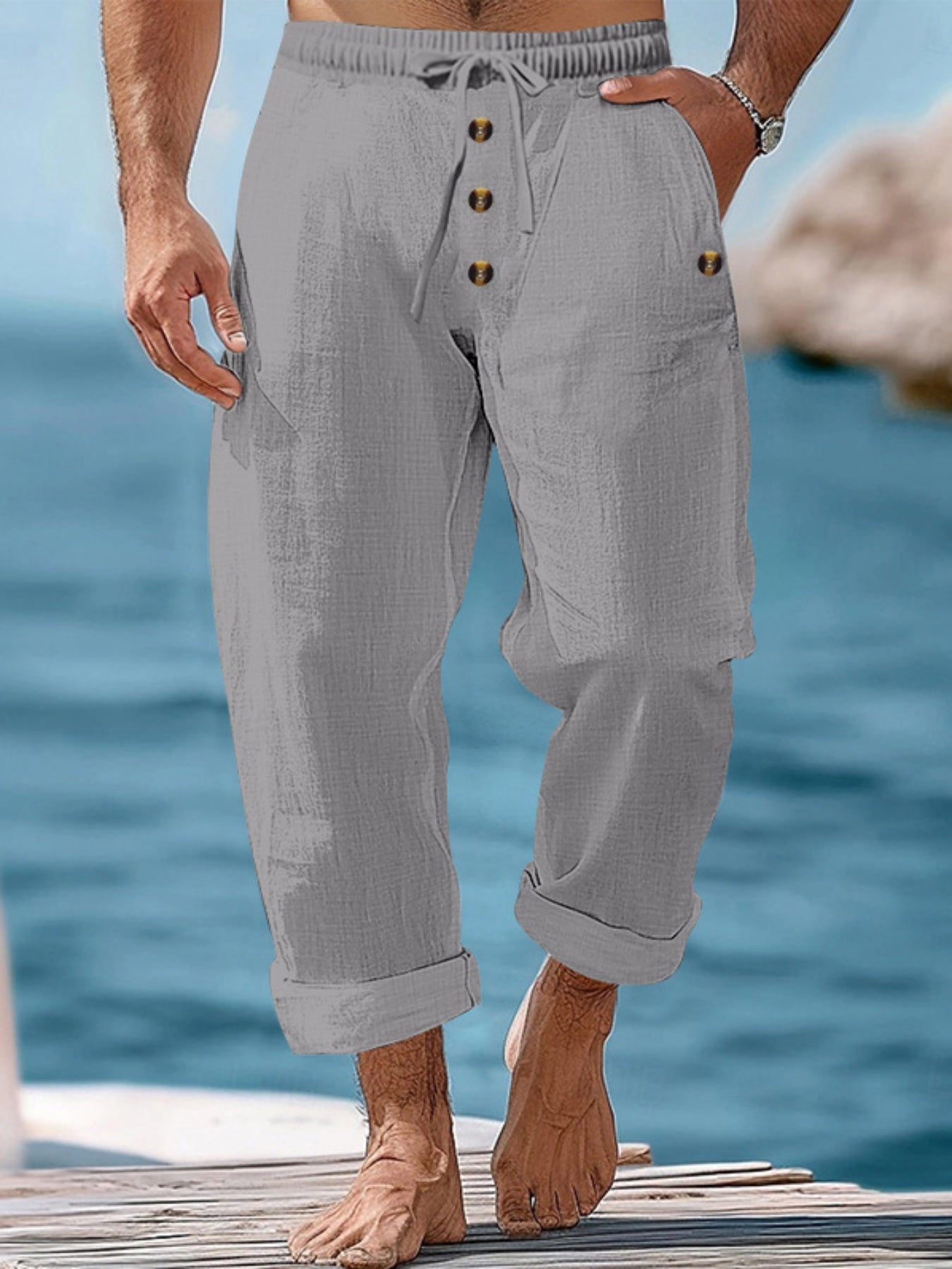Men's Summer Pants with Pockets