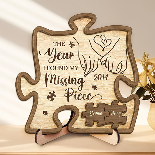 Personalized "When I Found My Missing Piece" Plaque