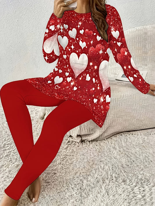 Valentine's Day T-Shirt + Trousers Set
