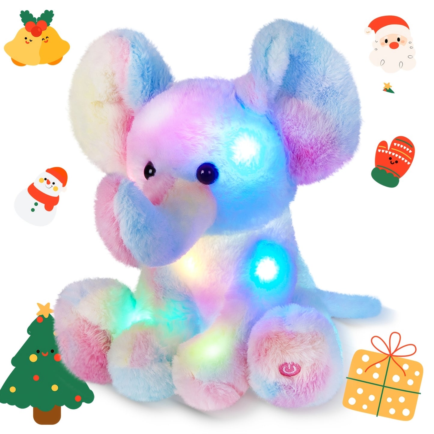 Musical Light Up Elephant Plush Stuffed Animal