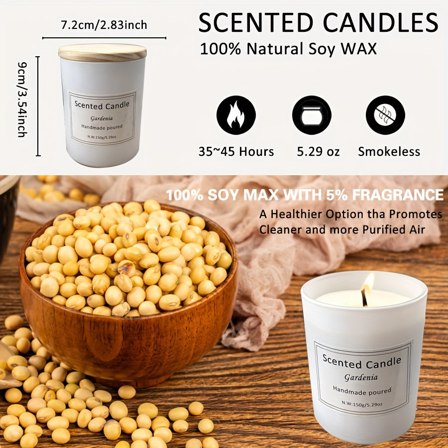 Scented, Smokeless Candles, 45 Hours Burning Time