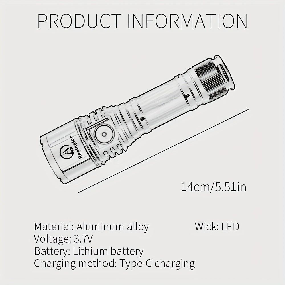 To Generate Fire, An Aluminum Alloy Flashlight