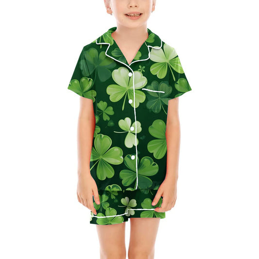 Children's Short-sleeved Shirt Suit