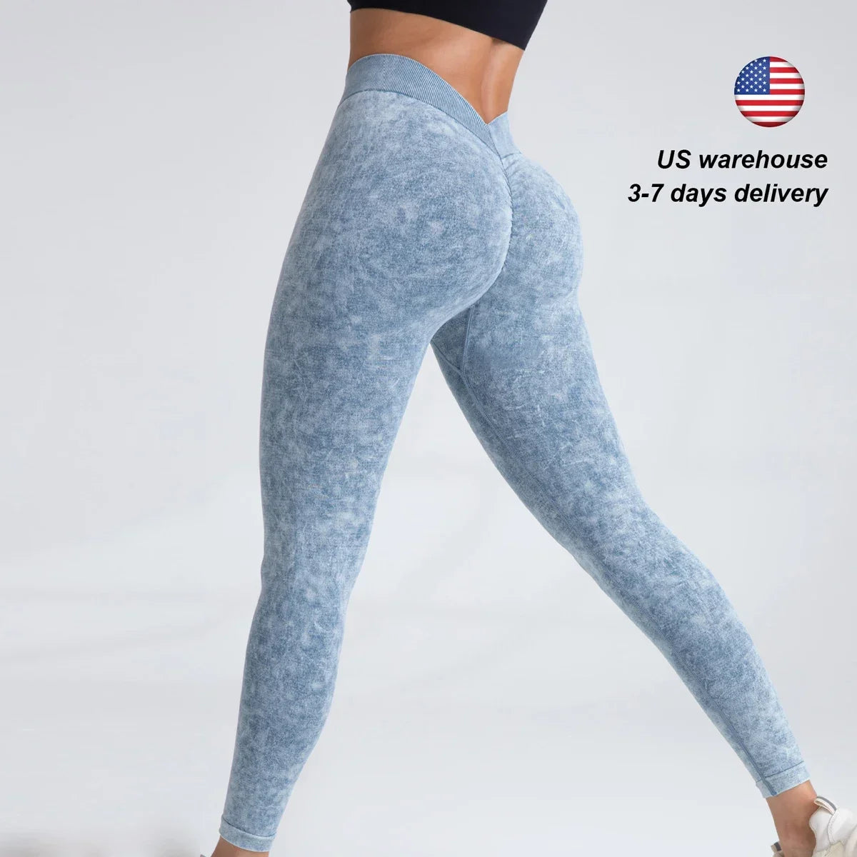 V Back Yoga Pants Sport Leggings