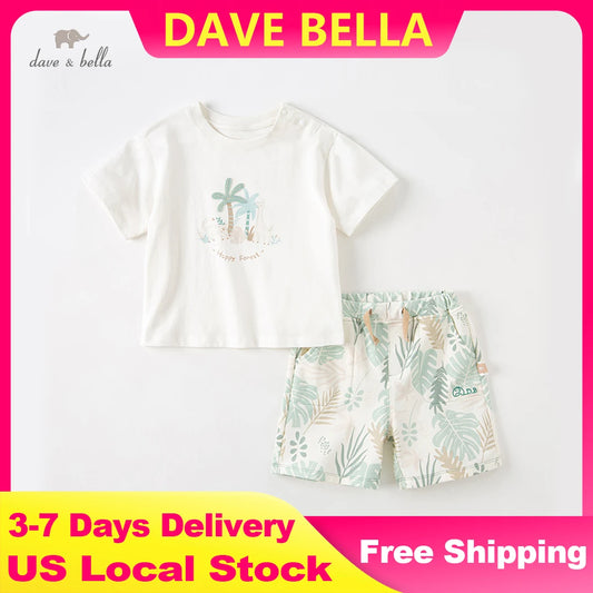 Dave Bella Boy's T-shirt Shorts Suit
