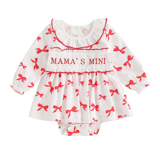 Long Sleeve Romper Dress for Baby Girl
