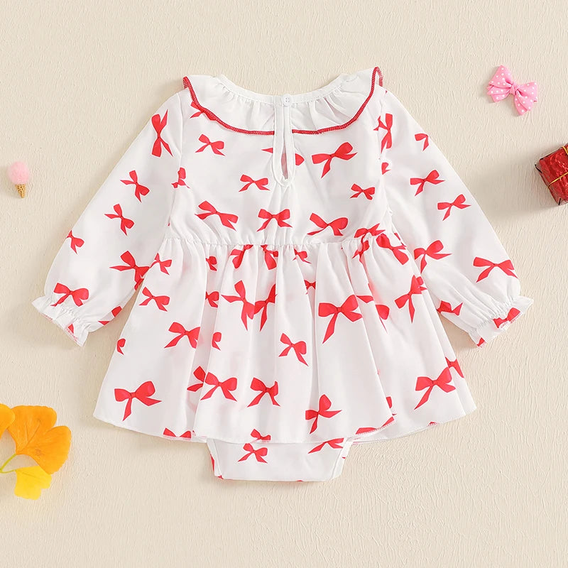 Long Sleeve Romper Dress for Baby Girl