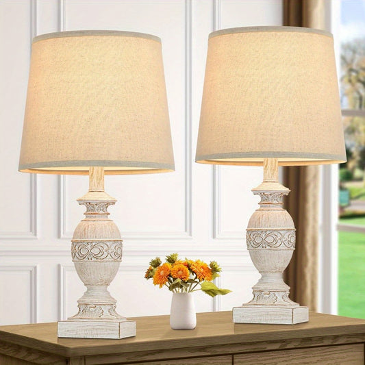 19in Farmhouse Table Lamps Set of 2