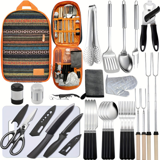 Portable Camping Kitchen Utensil Set-31pcs