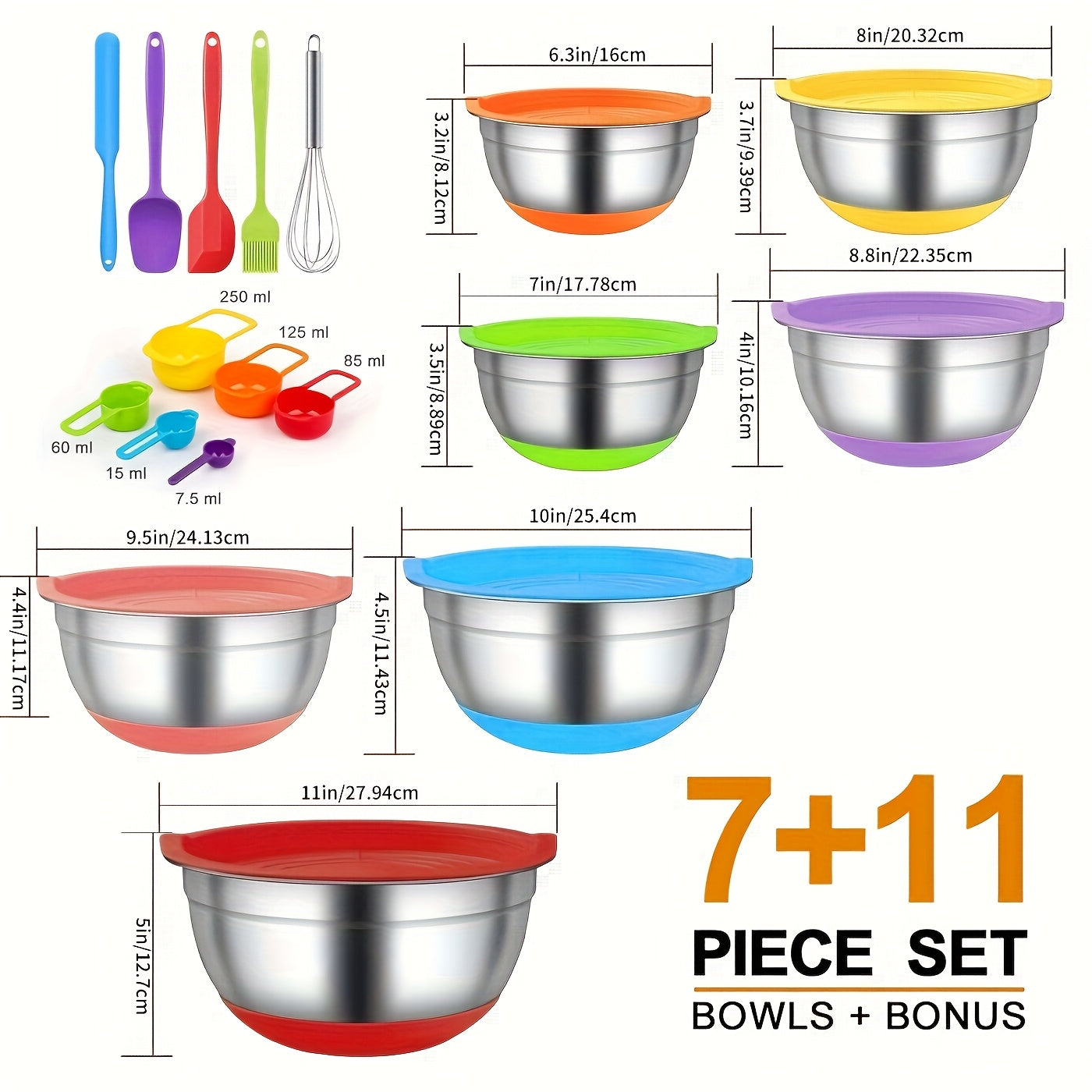 Covered Mixing Bowl Set