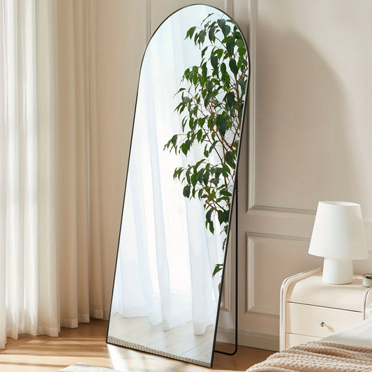 Arched Full Length 64" X 21"/ 59"x16"Mirror With Stand