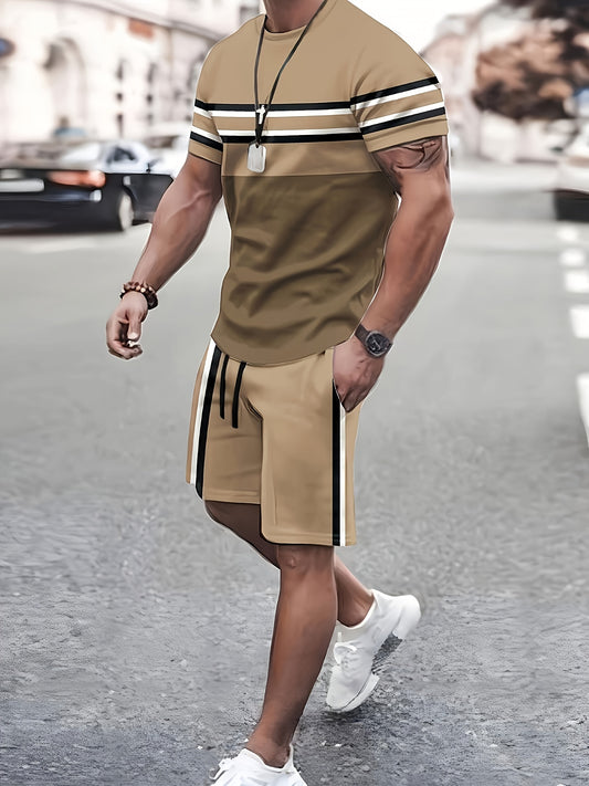 Casual short-sleeved T-shirt and short pants set