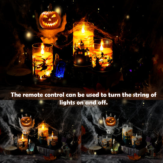 Halloween 3-Pack Smokeless Candles