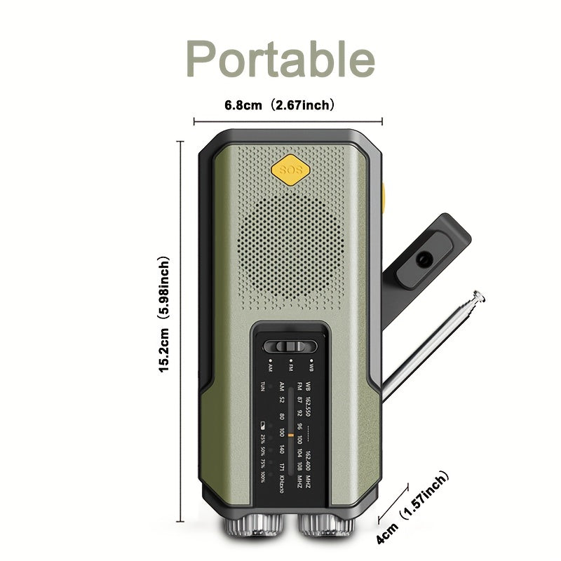 Emergency Solar Hand Crank Radio