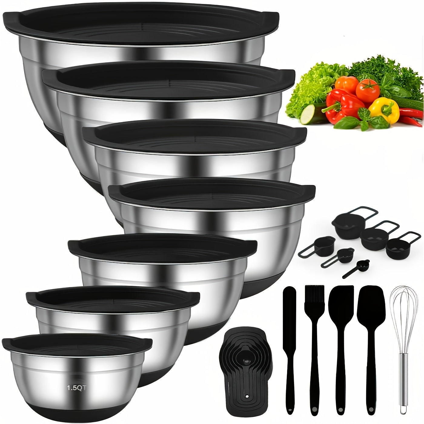 Covered Mixing Bowl Set