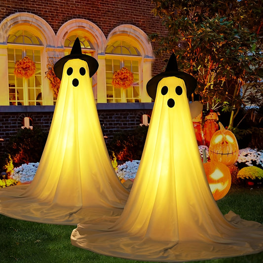 2 Pack Spooky Ghost Halloween Decorations