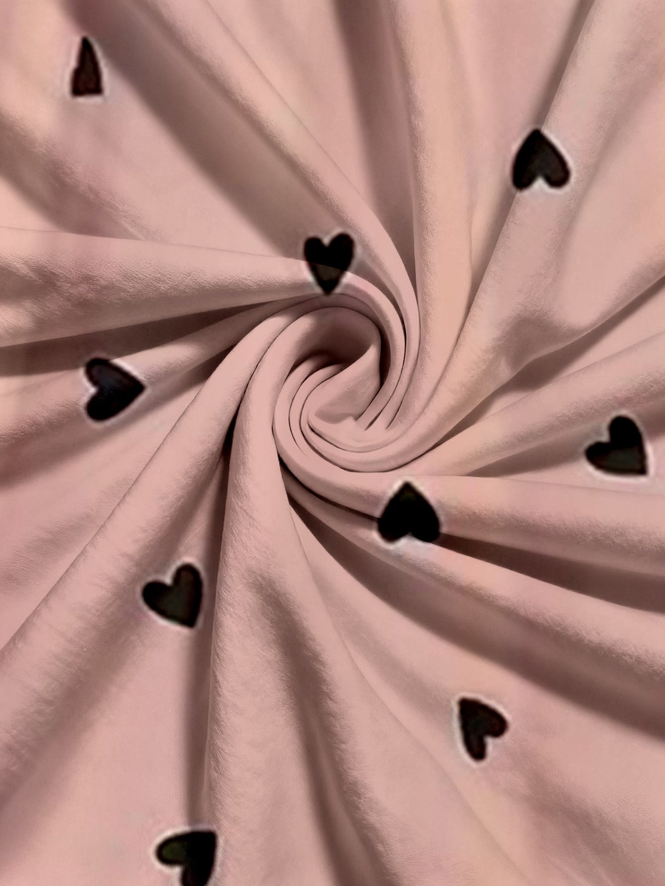 Women's Heart Print Wide Leg Pants