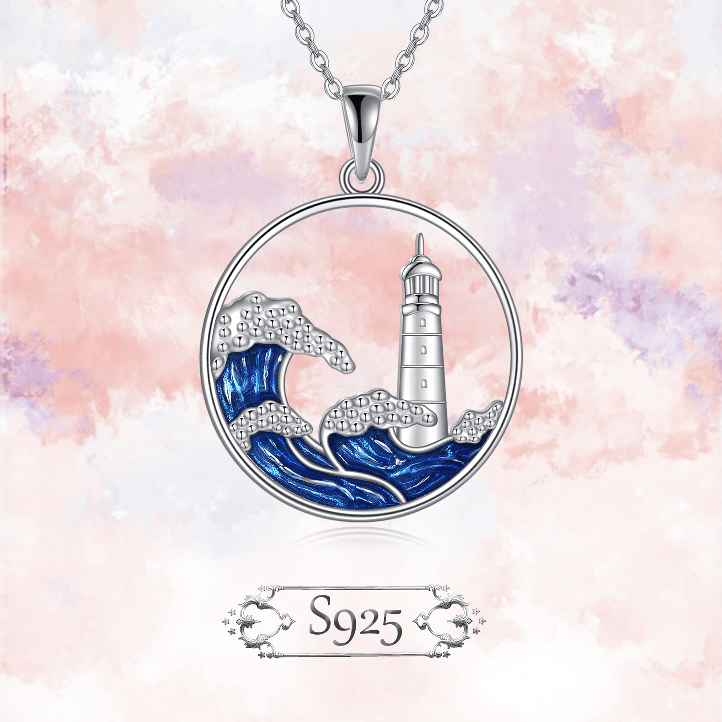 Sterling Silver Lighthouse Pendant
